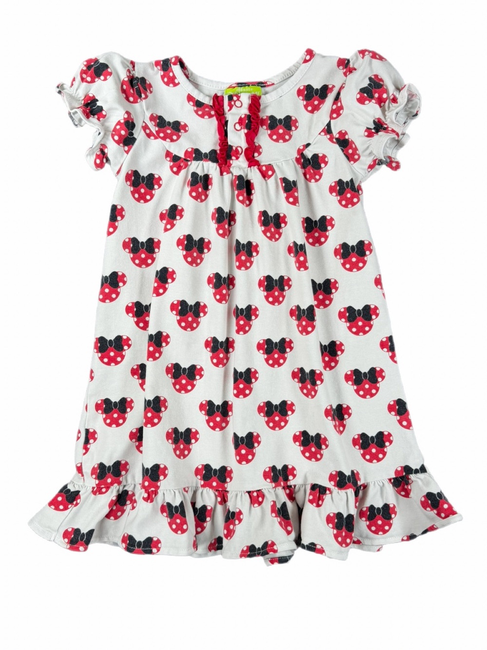 CLASSIC WHIMSY x DISNEY Short Sleeve Minnie Mouse Print Dress - 3T